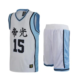 Anime Kuroko No Basuke Cosplay Costume 5 6 7 8 15 TEIKO Kise Ryota Maillot Basketball Jersey Uniform Sportswear Shirt Shorts Set