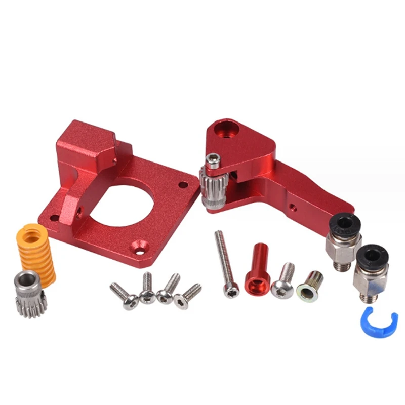 AT14 Dual Gear Extruder, Compatible With For Ender 3 CR10 CR-10 Pro CR-10S Tornado Aluminum Drive Feed, For 3D Printer