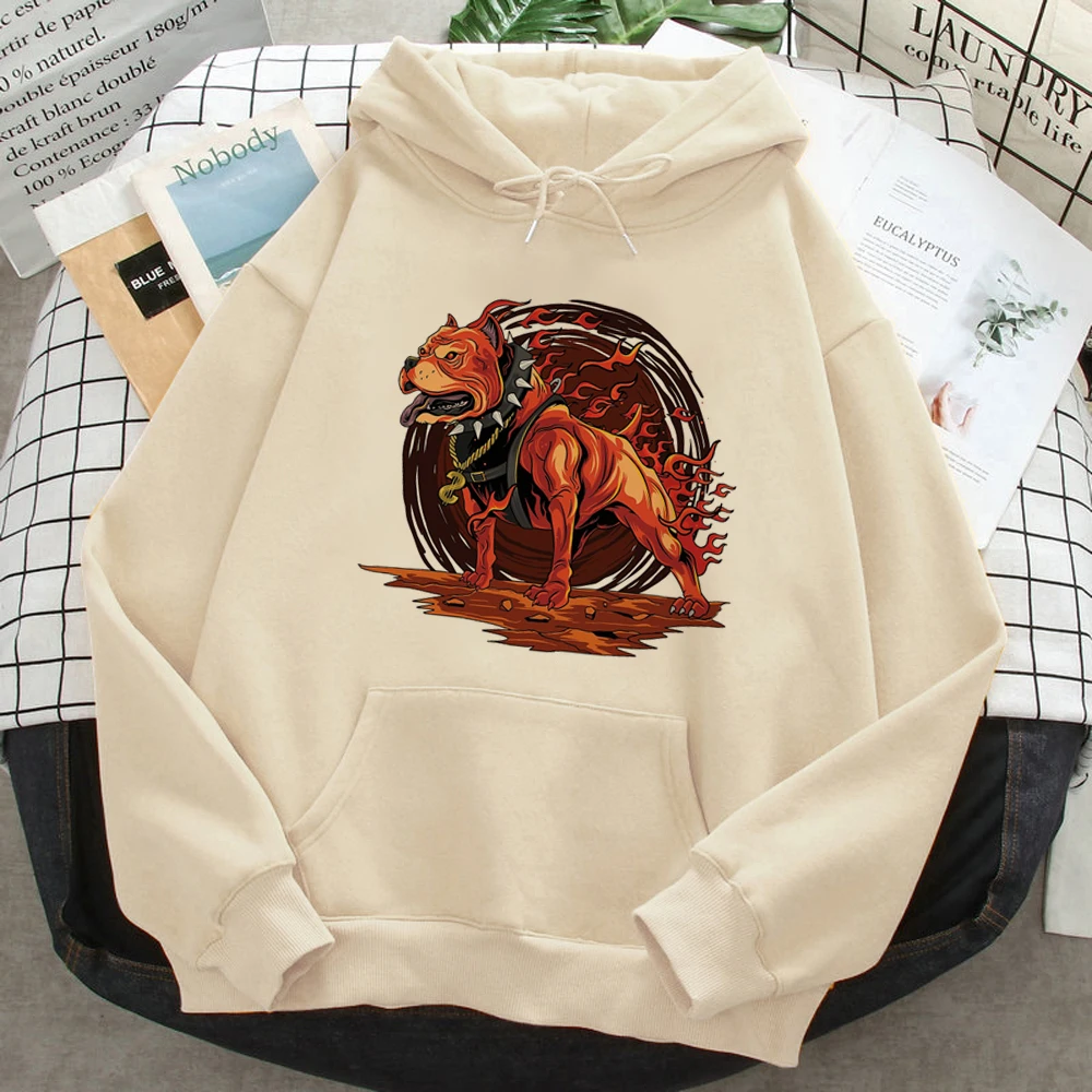 Pitbull hoodies women japanese anime Hooded Shirt clothing female 90s clothes