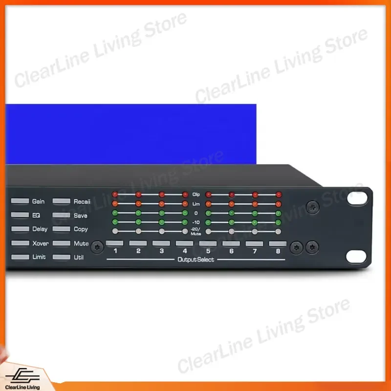 Professional Digital Audio Processor DSP Reverb EQ Speaker Manager for Stage Outdoor Sound System Karaoke PA Equipment