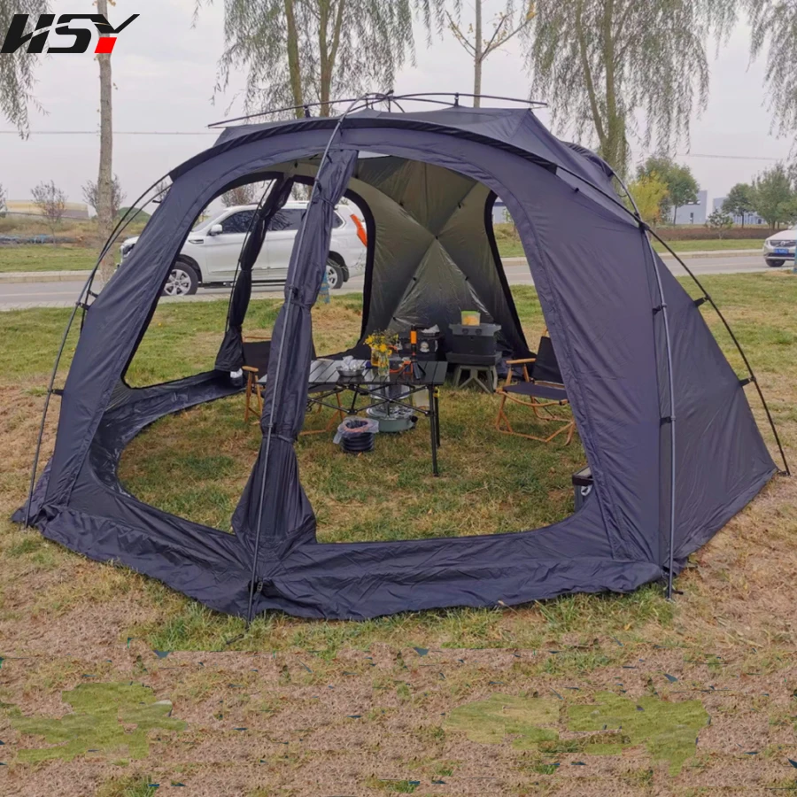 

3-4 Outdoor Camping Ball Top Tent All-Round Viewing Panoramic skylight Tent Windproof Rainproof Dome Tent