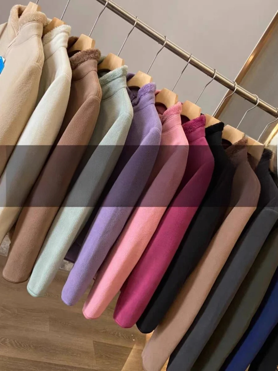 Thickened Double-Sided Wear Coral Fleece Lamb Fleece Stand Collar Particle Jacket for Men And Women Couples Warm Outerwear