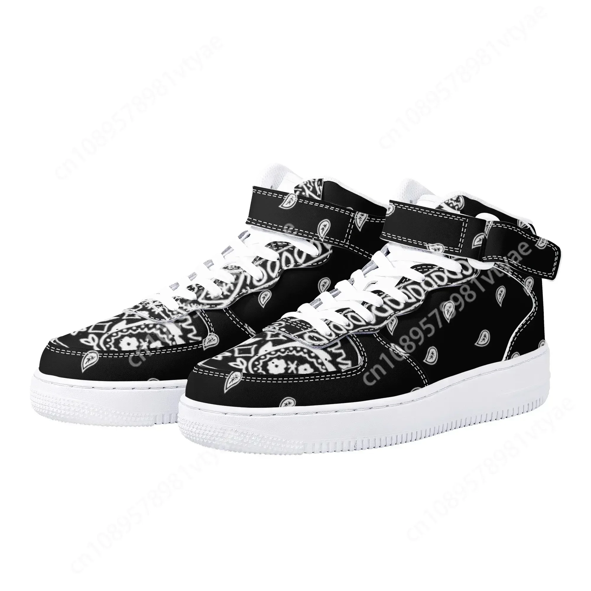 New Arrivals Bandana Print Men Basketball Sneakers Leisure Shoes True Size Running Shoes Factory Direct Sales view 6