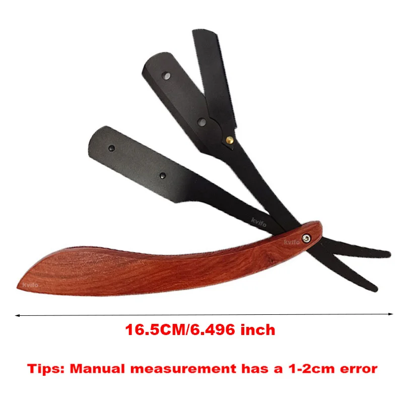 Männer Professionelle Barber Razor Manuelle Rasierer Gerade Kante Holz/metall Griff Rasierer Klapp Rasieren Rasur Mit Klinge