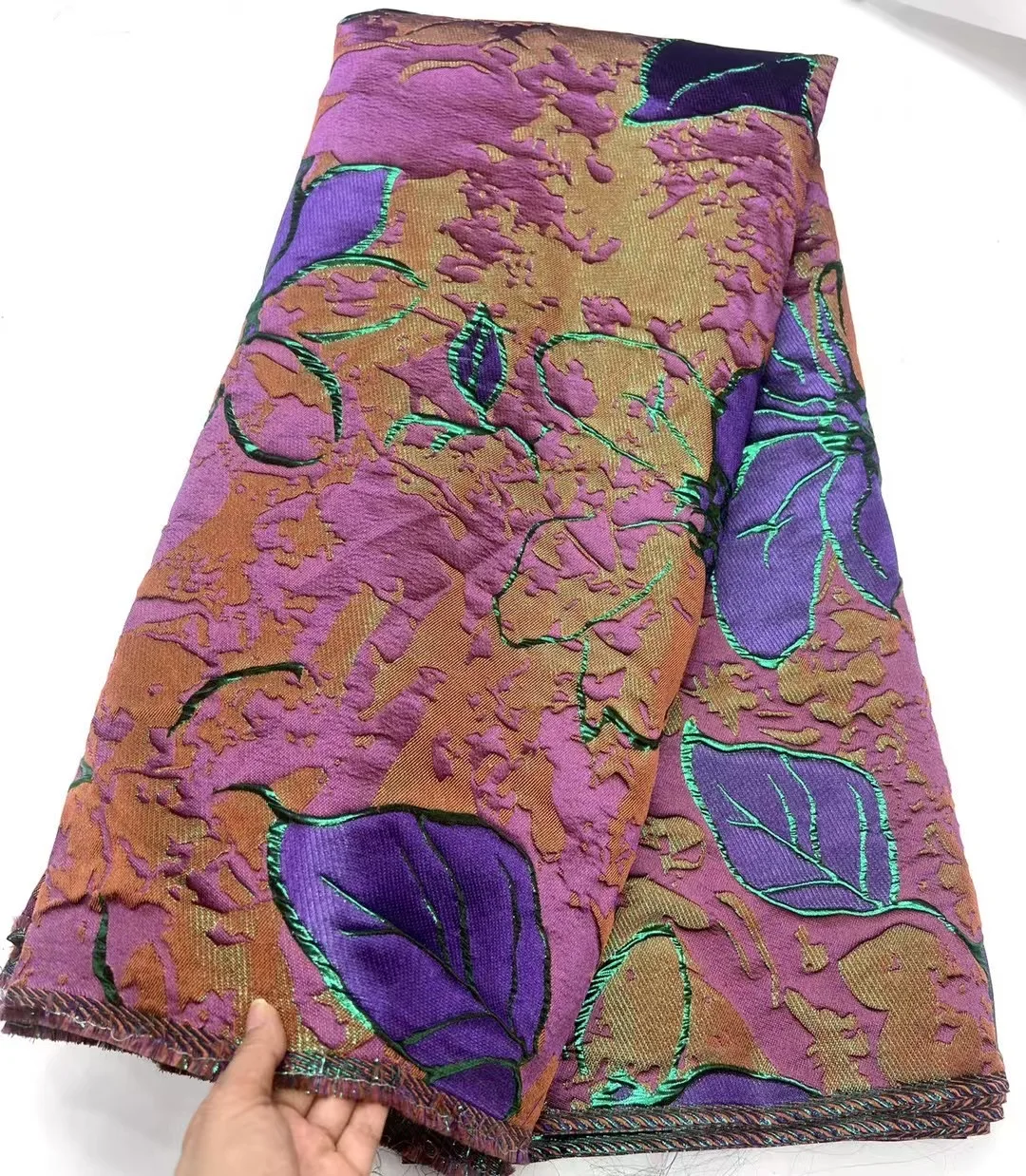 

2025 новейшее жаккардовое нигерийское парчовое кружево, африканская ткань, тюль, кружево из органзы для женщин, свадебное платье, вечерние HH6251