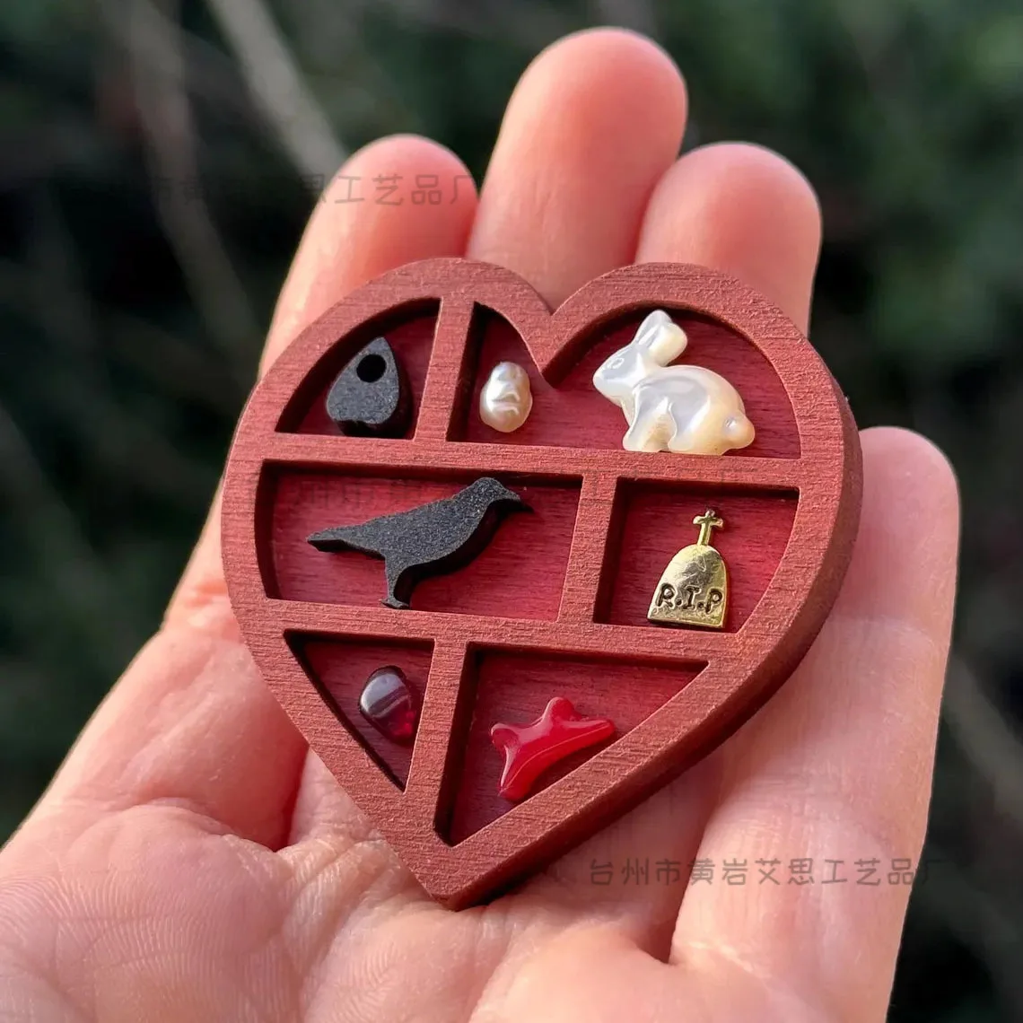 2pcs Miniature Trinket Shelf Wooden Miniature Jewelry Rack EDC Tools