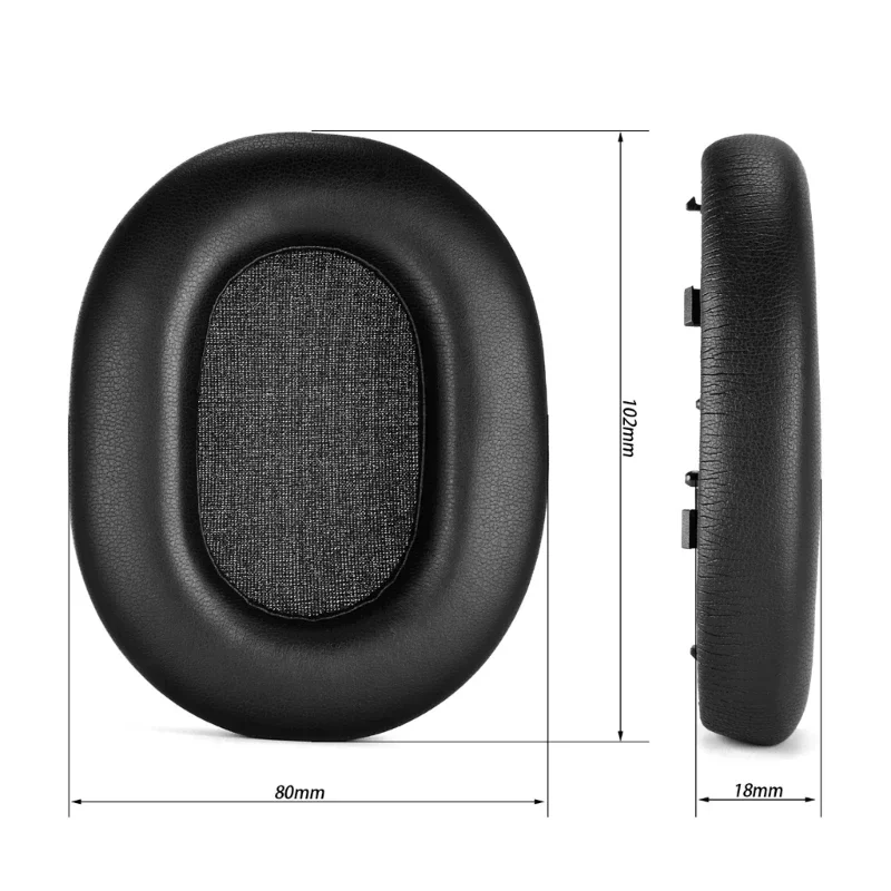 Almofadas para fones de ouvido WH-1000XM5, protetores de ouvido facilmente substituídos, capa de mangas para fone de ouvido com fivela 95af