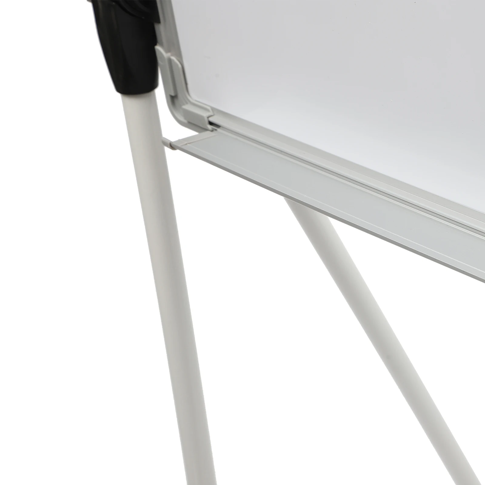 両面ホワイトボード、24インチ x 36インチ、アルミフレーム、回転可能、折りたたみ可能、磁気表面、マーカー付き