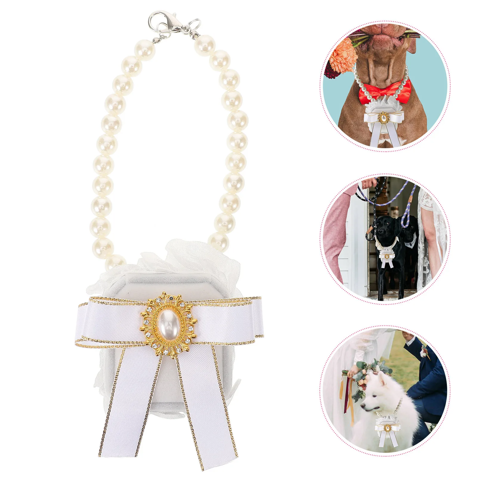 

Dog Wedding Ring Box Storage Container Soft Lining Engagement Ring Holder for Pet Wedding Proposal Jewelry Organizer