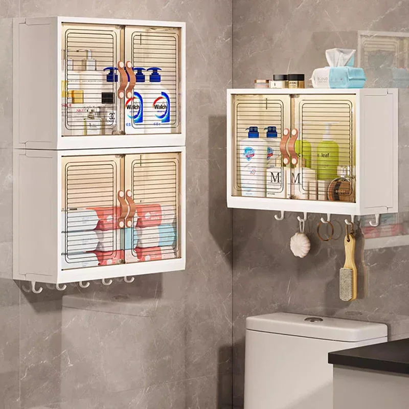 Perfume Wall Bathroom Cabinet Toilet Luxury Acrylic Plastic Small Cupboard Jewelry Narrow Gadgets Archivadores Salon Furniture