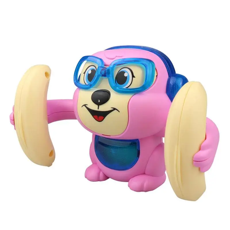 Rolling Monkey Toddler Toy Music Tumbling Toy Cute Animal  Electric Monkey Toy Music Voice Control  Electric Tumbling Monkey