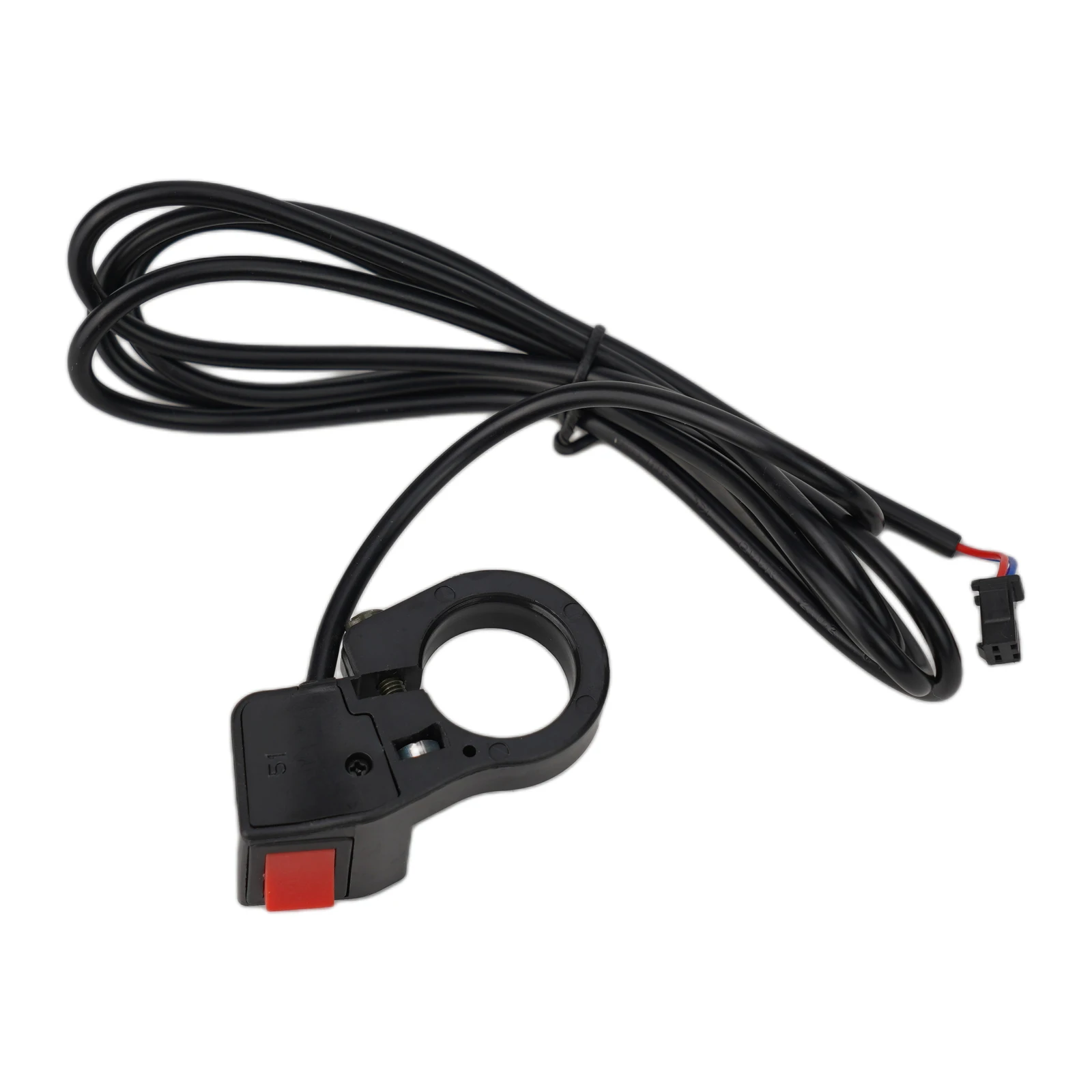 Electric Scooter Control Button 22 5mm Handlebar Compatible On/Off Switch with 1 7m Cable for Easy Installation
