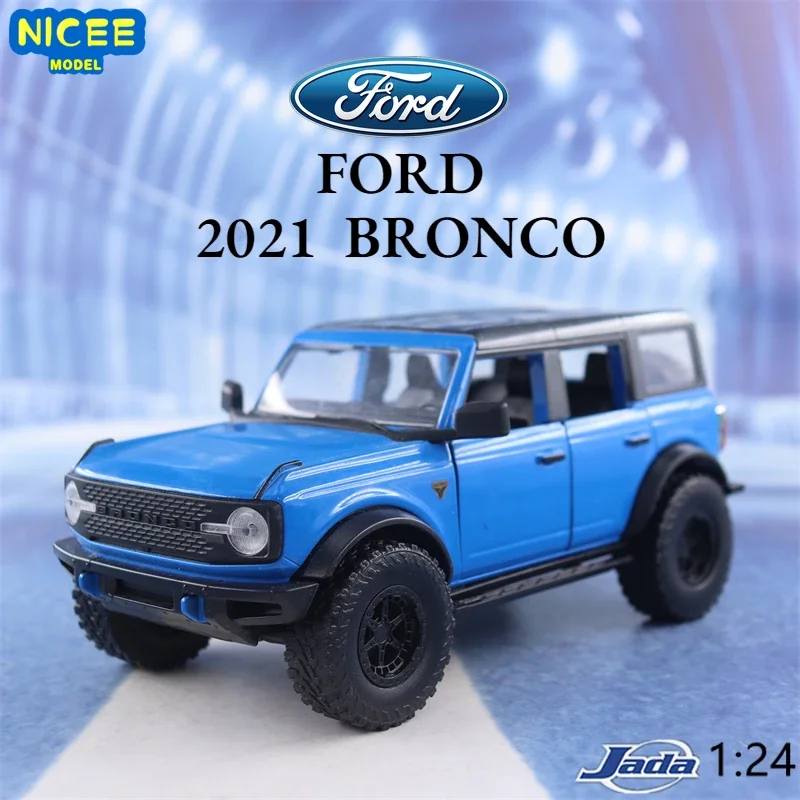 1:24 2021 Ford BRONCO High Simulation Diecast Car Metal Alloy Model Car decoration display collection gifts J323