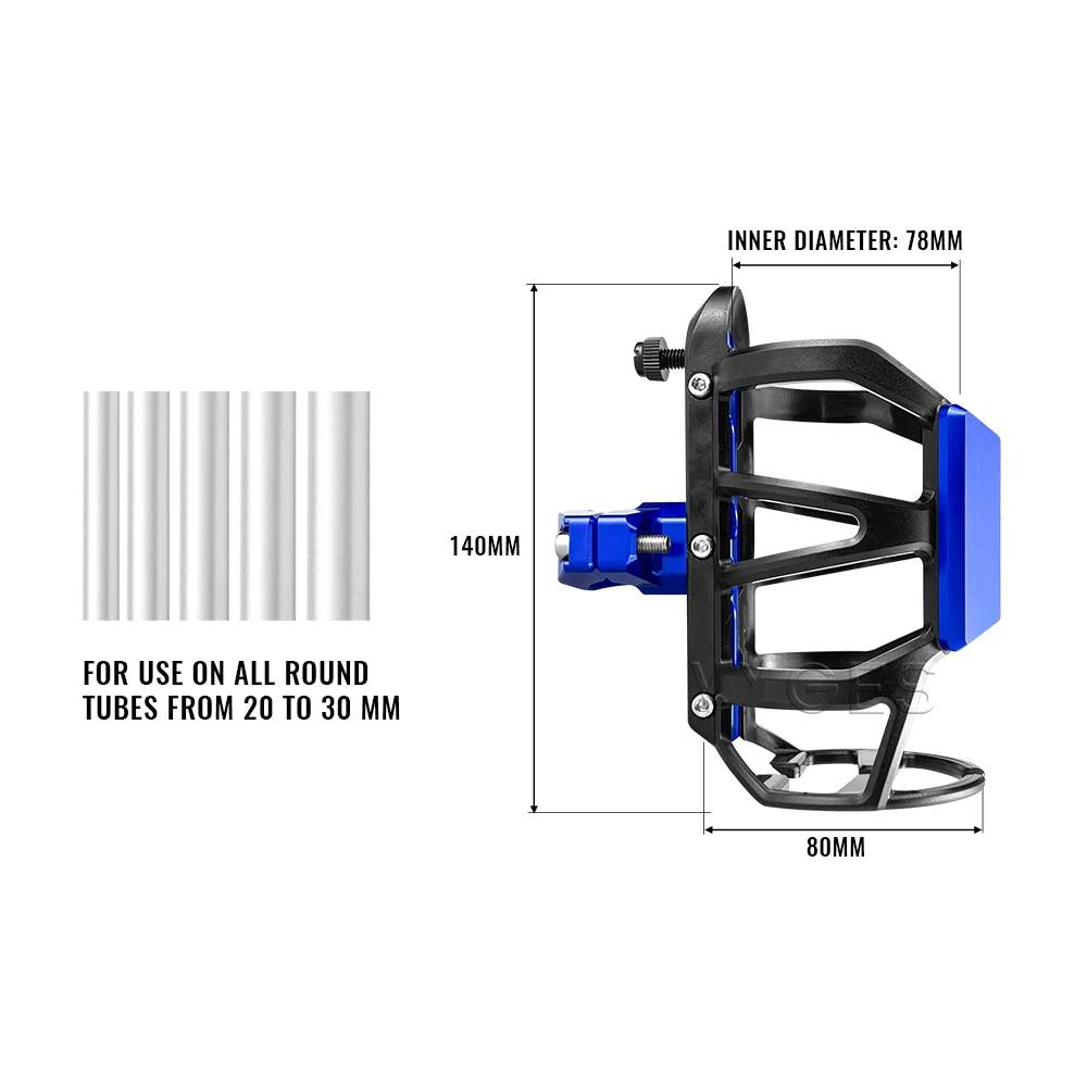 For ZONTES ZT125-C ZT 125 C ZT125-E-MANTIS ZT125E MANTIS Motorcycle Beverage Water Bottle Cage Drinks Holder Water Cup Holder