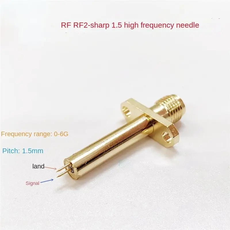 B63B-Headset Test Probe 1.5 Pitch Pointy‌ Needle SMA Cell Phone Test Head For RF High Frequency Double Needle