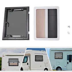 600*450mm RV Caravan Camper Van Push Out Window W/ Insect Proof Screen RV Push Out Windows For Trailers Pickup Trucks
