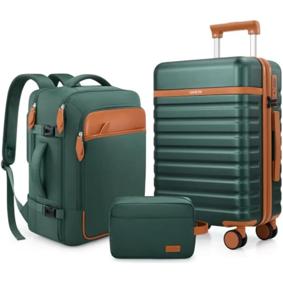 

Luggage Sets 3 Piece Carry On Luggage 20In With Spinner Wheels PC Hardside Suitcase Set with TSA Lock Durable Carry On Suitcase