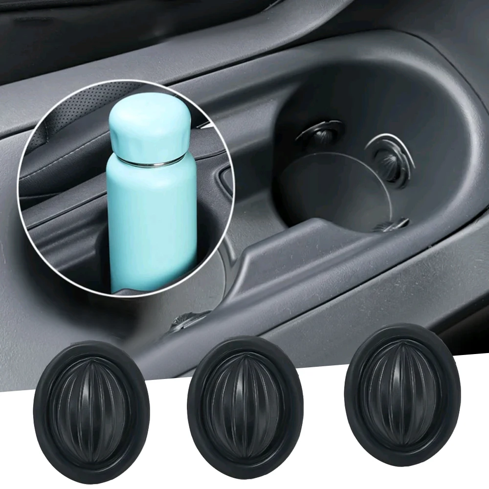 Car Cup Holder Insert Limiter Slot Slip Limit Clip Elastic Silica Gel Anti Shake Fixed Universal Bottle Glass Cup Drink Holders