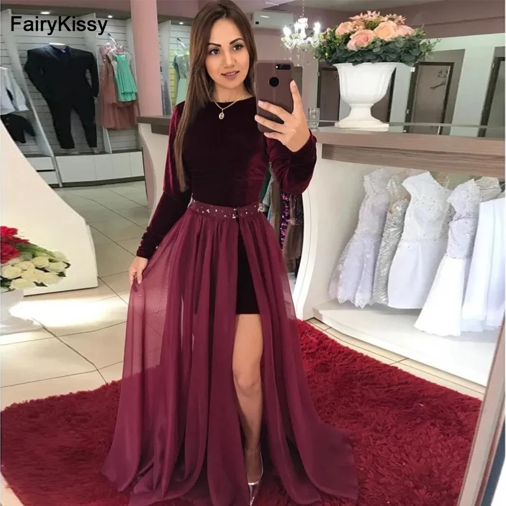 

FairyKissy Woman Prom Evening Dresses 2025 Party Night Celebrity Long Elegant Plus Size Arabic Formal Dress Gown