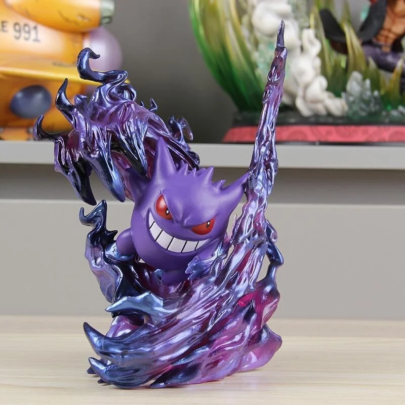 2024 Nowość w magazynie 18 cm Anime Poke Mon Gengar Ghost Claw Figurka akcji Gra Statuetka Pvc Kolekcjonerski model Kawaii Prezenty Lalki Zabawki