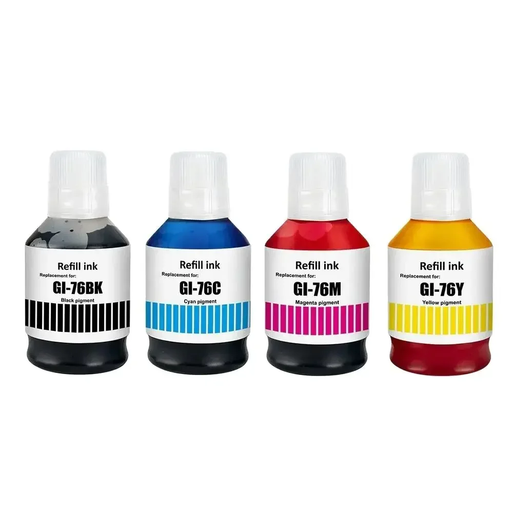 GI76 GI 76 GI-76 Premium Compatible Color Bulk Water Based Bottle Refill Ink For Canon MAXIFY GX6070 GX7070 Printer