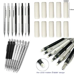 10/20pcs Automatic Pencils Portable Replacement Tail Erasers School Supplies Exam Sketch Painting Mini Eraser Refill Accessories