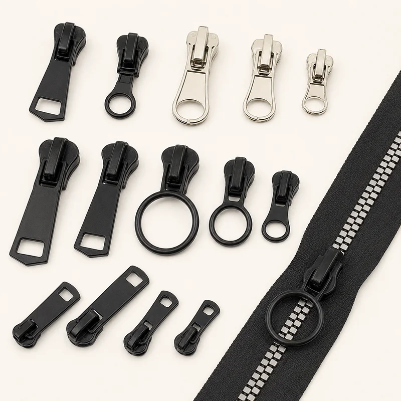 

20/30/50Pcs 3#5#8#10#15# Resin Zipper Sliders Puller Heads for Jacket Coat Backpack Bag Repair Sewing Replacement Parts Kit Set
