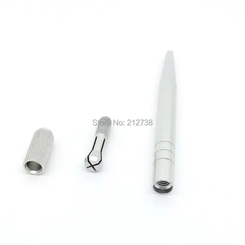 5 Pcs Tattoo Microblading Pen  Silver Color Tebori Pen Manual Tattoo Pen Machine for Permanent Makeup Pen Eyebrow