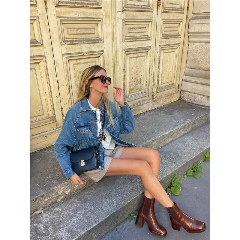 SOEUR 2025 حقيبة توفو جديدة من الجلد الطبيعي الفرنسي المتخصص للنساء بكتف واحد حقيبة كروس مربعة صغيرة حقيبة التنقل للنساء #3