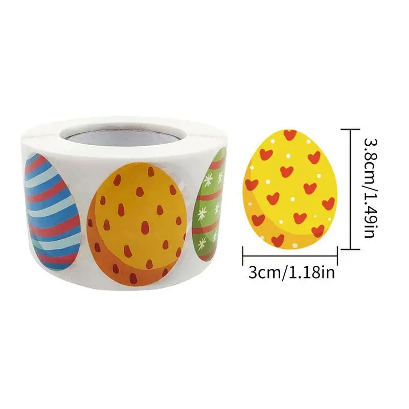 500 шт., пасхальные наклейки для карт