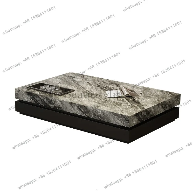YJ Luxury Marbles Tea Table Classy Design Indoor Large Floor Storage Coffee Tables Bauhaus Wooden Tavolino Da Salotto Furniture