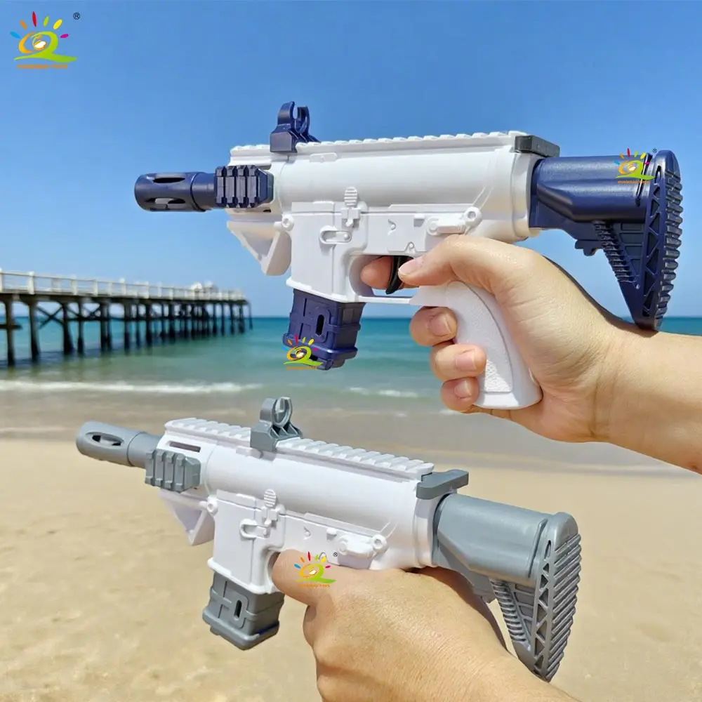 Pistola de Agua Manual para Niños HUIQIBAO con Mecanismo de Rociado Interconectado, Juguete Acuático para Diversión en la Playa, Regalo