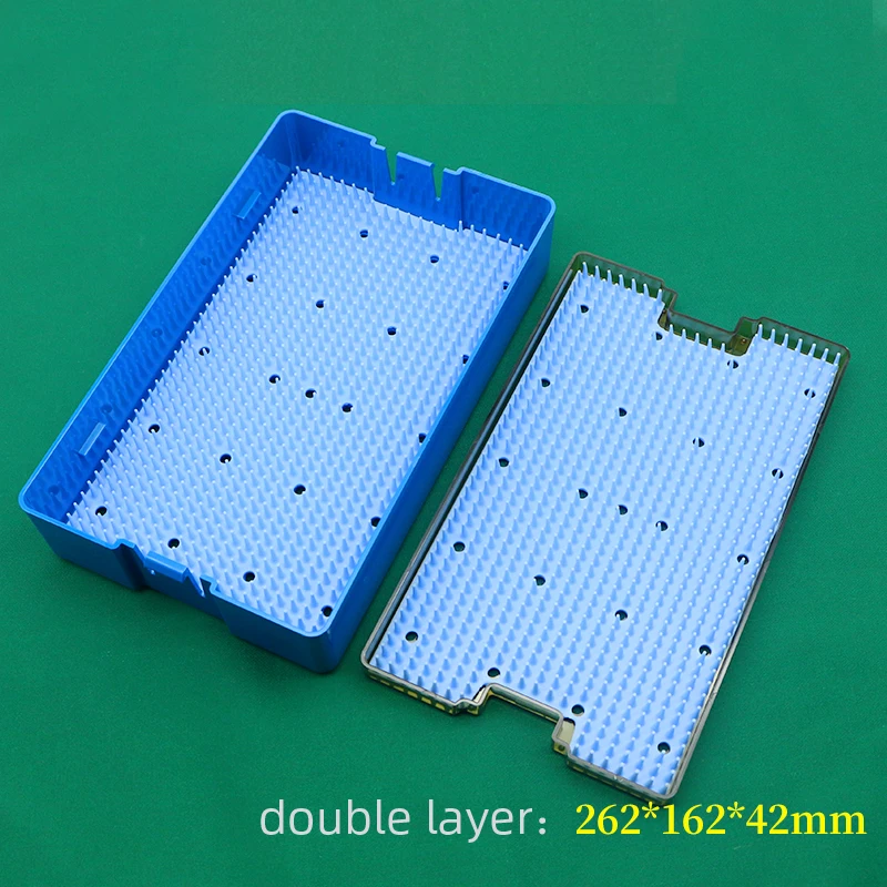 Silicone disinfection case box tray sterilization tray sterilising silicone mat for surgical instrument