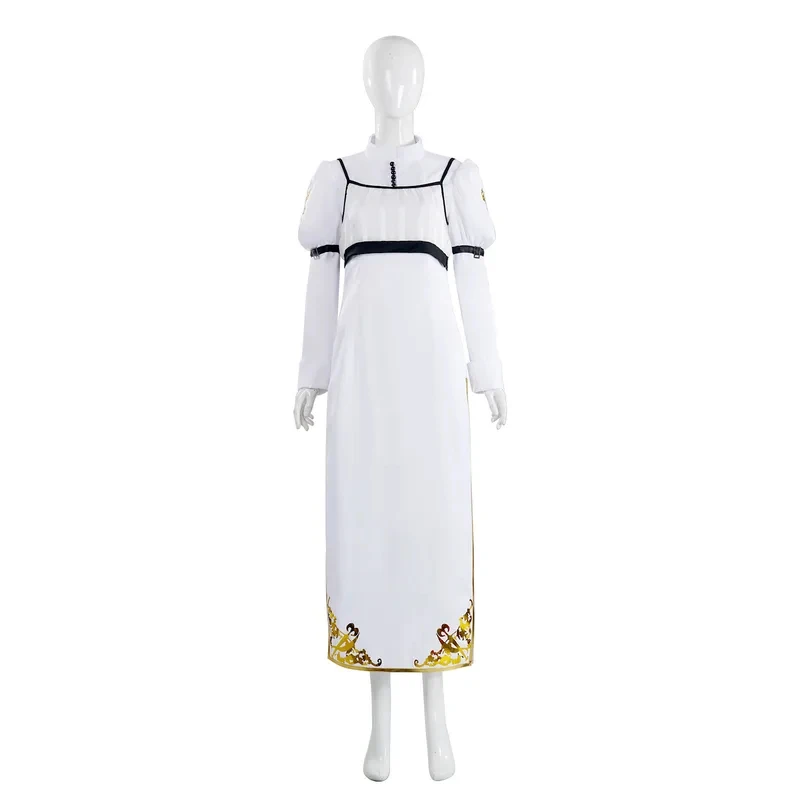 Disfraz de Kyrie Cosplay del Juego DMC 4, Disfraz de Kyrie Devil, Traje de May Cry para Mujer, Vestido Blanco, Uniforme, Ropa para Fiesta de Halloween, Ropa para Niñas CanC