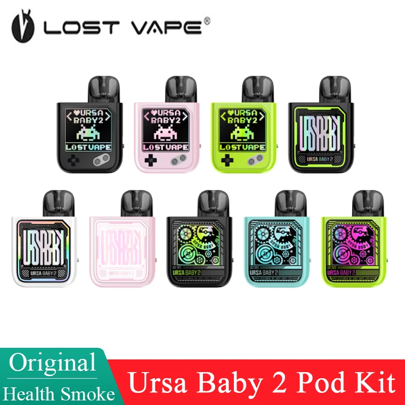 

Original Lost Vape Ursa Baby 2 Pod Kit 900mAh Battery 2.5ml Side Filling Ursa Cartridge Electronic Cigarette Auto Draw Vaporizer
