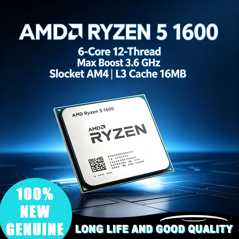 32ghz-6コア12スレッド-65w-amd-ryzen-5-1600-r5-1600-cpuプロセッサー-yd1600bbm6iae-ソケットam4-100-新品-大人気商品