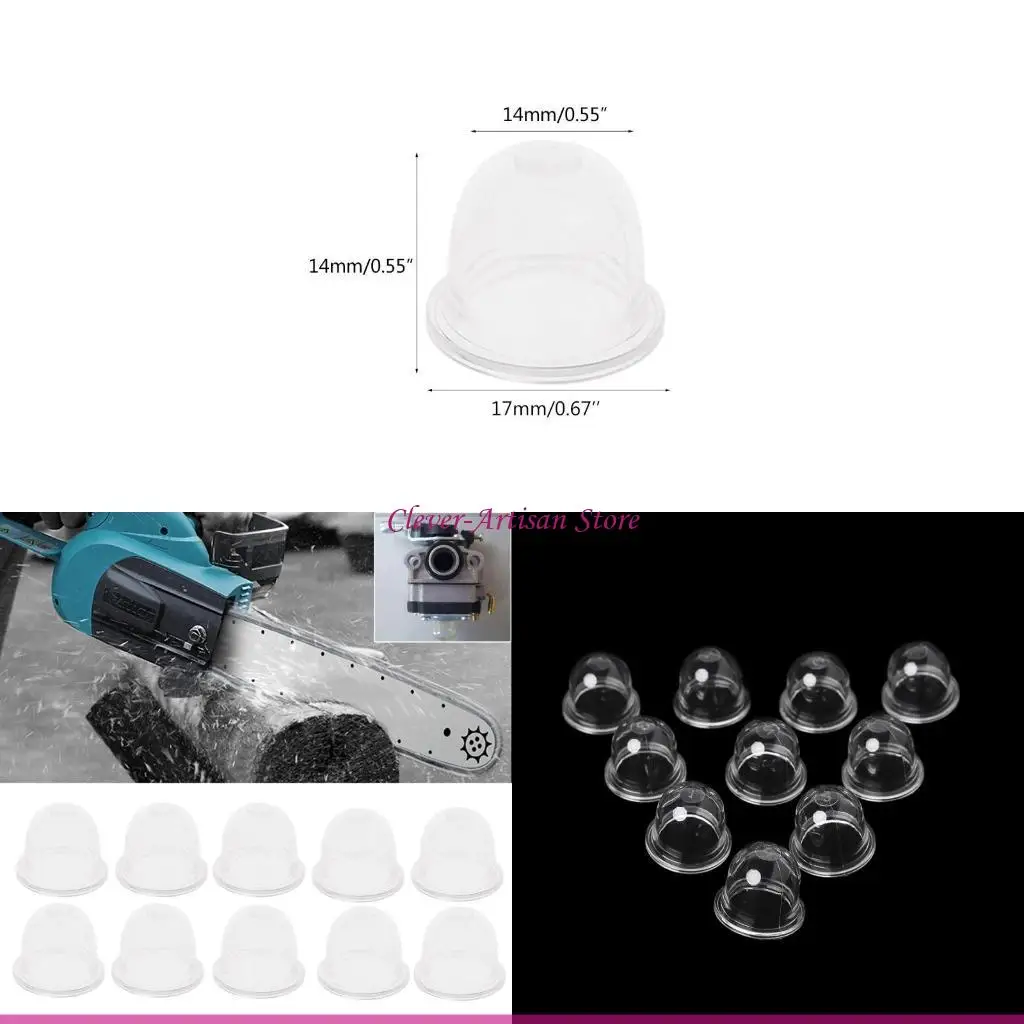 

E06b 10pcs 17 -миллиметровый карбюратор карбюратор карбюратор для карбюратора для лампочки Топливный насос для бензопилу