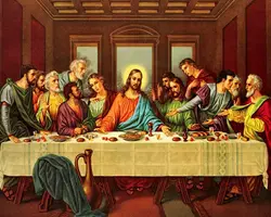 Metal Tin Sign Vintage Chic Art Decoration The Last Supper Jesus Christ for Home Bar Cafe Farm Store Garage or Club 12