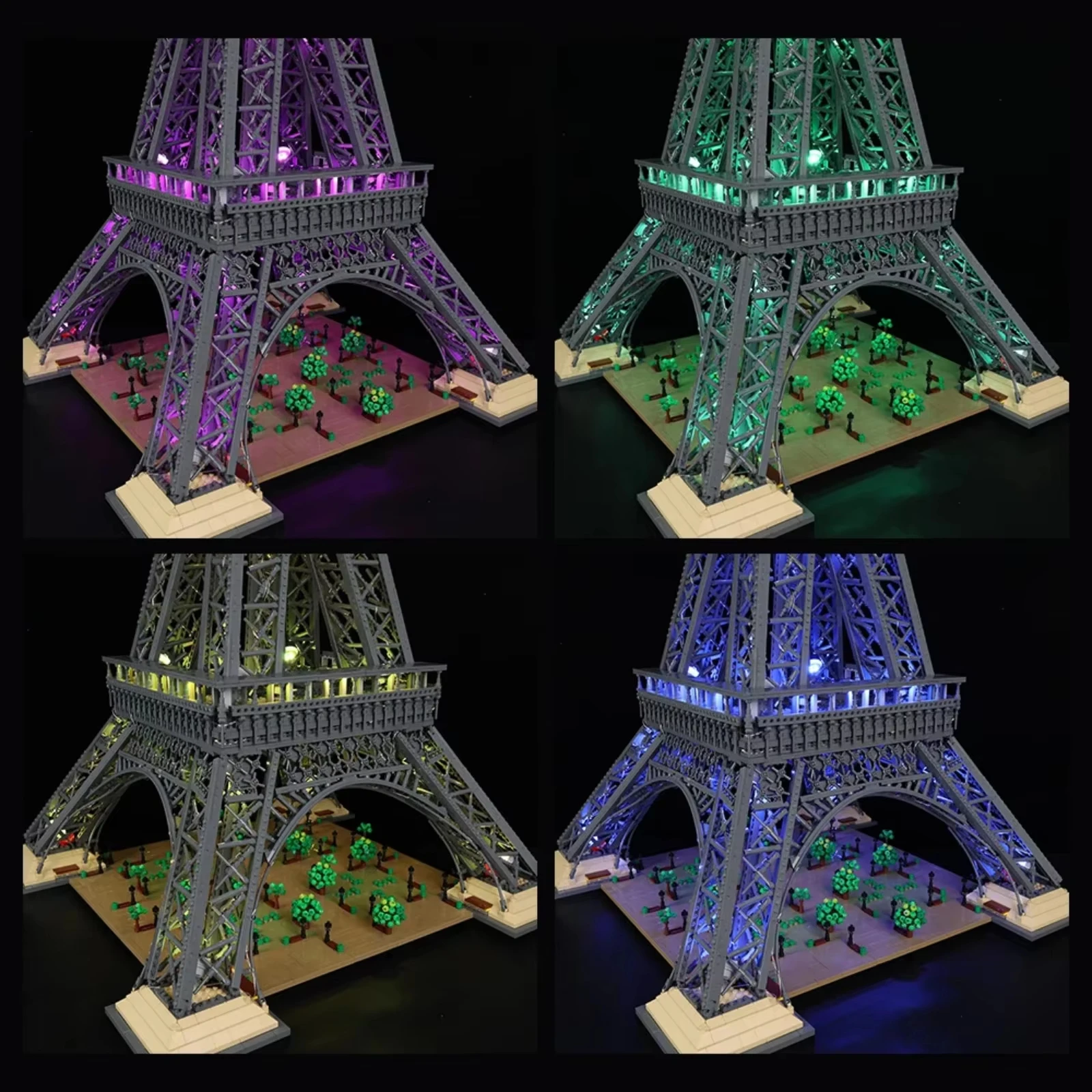 10001-delige wolkenkrabberbouwset voor volwassenen, 3D-torenmodelset met basis - structureel displayverzamelaarcadeau