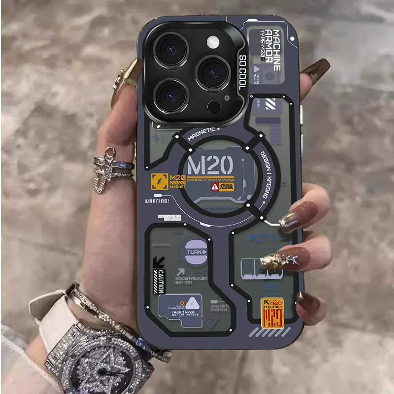 Luxury Circuit Board Label PC Phone Case for Xiaomi Redmi Note 15 14 13 12 10 9 Pro Plus 4G 5G 12S 11S 10S  9S Matte Hard Cover