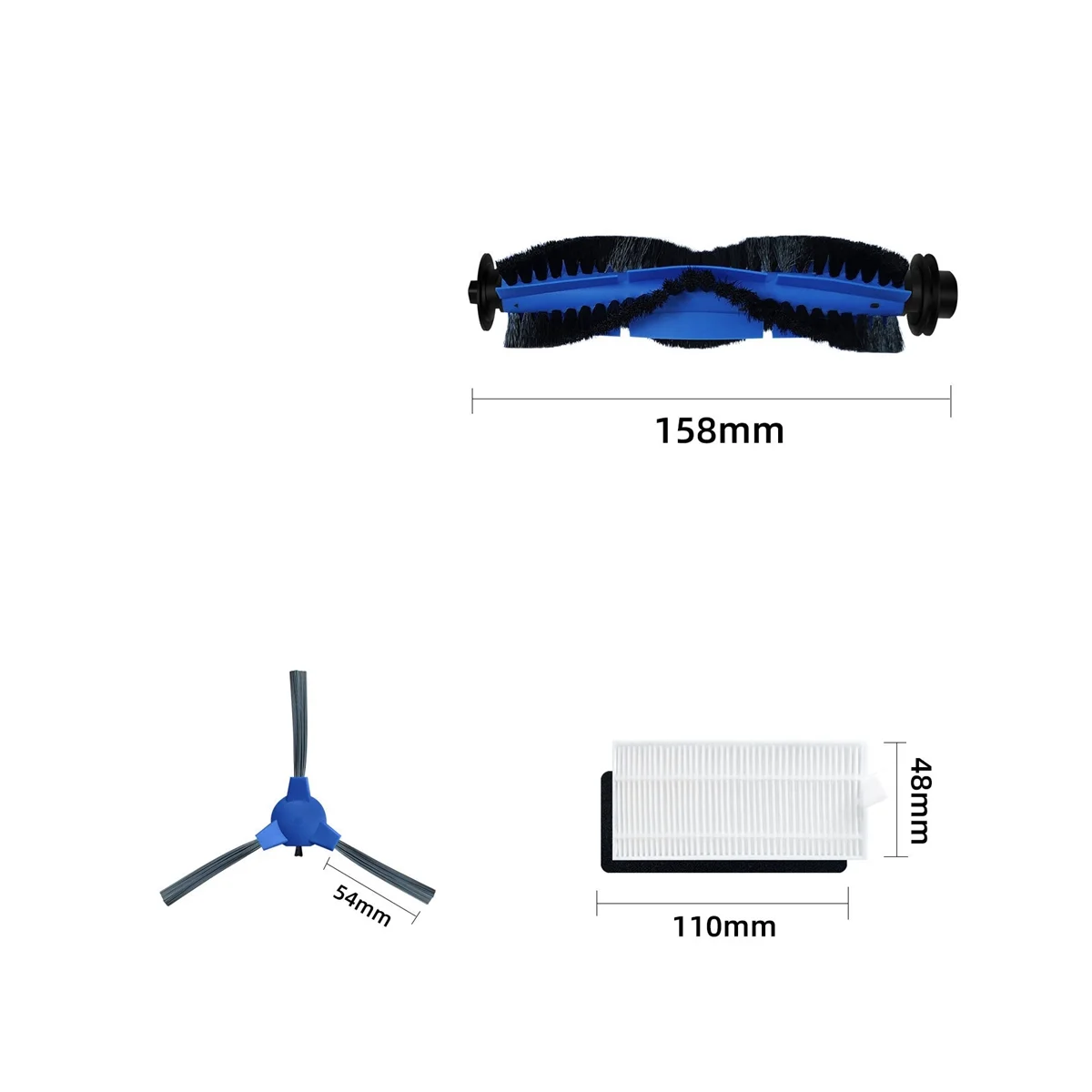 สำหรับ cecotec Conga 2290หุ่นยนต์ดูดฝุ่น05661พิเศษอะไหล่อุปกรณ์เสริมแปรงด้านหลักแผ่นกรอง HEPA