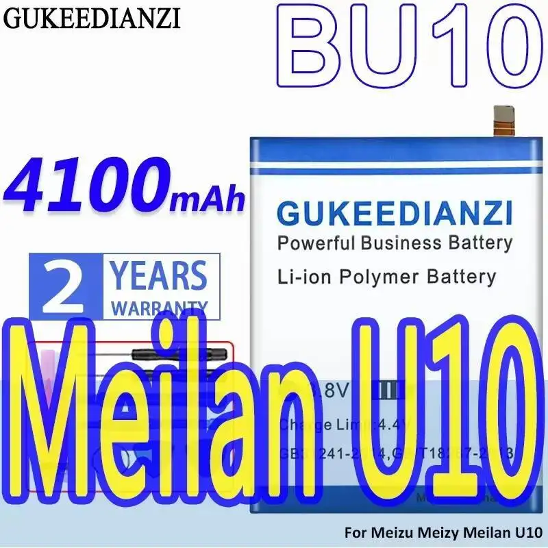 Batteria per telefono cellulare 4100Mah ad alte prestazioni per Meizu Meilan U10 BU10