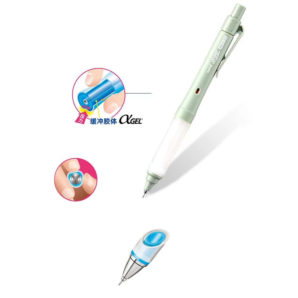 Uni Mitsubishi Alpha-Gel Switch Mechanical Pencil M5-1009GG 0.3/0.5MM Automatic Rotating Japanese Stationery School Supplies