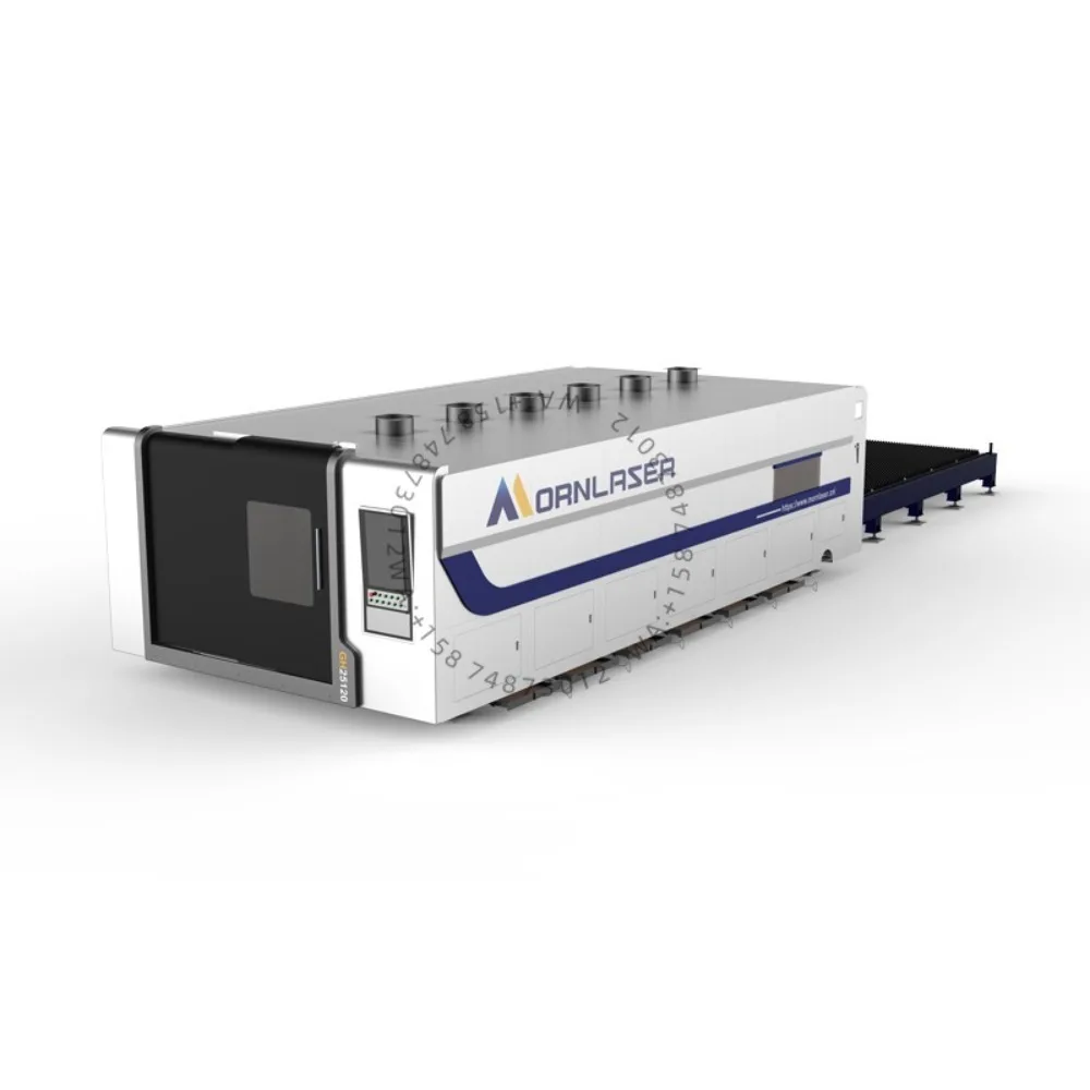 Enclosed Fiber la ser Cutting Machine 6KW la ser Metal Cutting Machine 12KW with CE Certificate