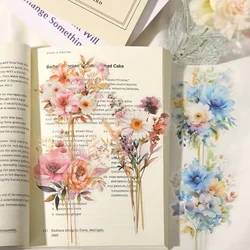 10Sheets pack go on a date Stationery with Flowers bouquet handmade account materials DIY Stickers Supplies Scrapbook 187*106mm