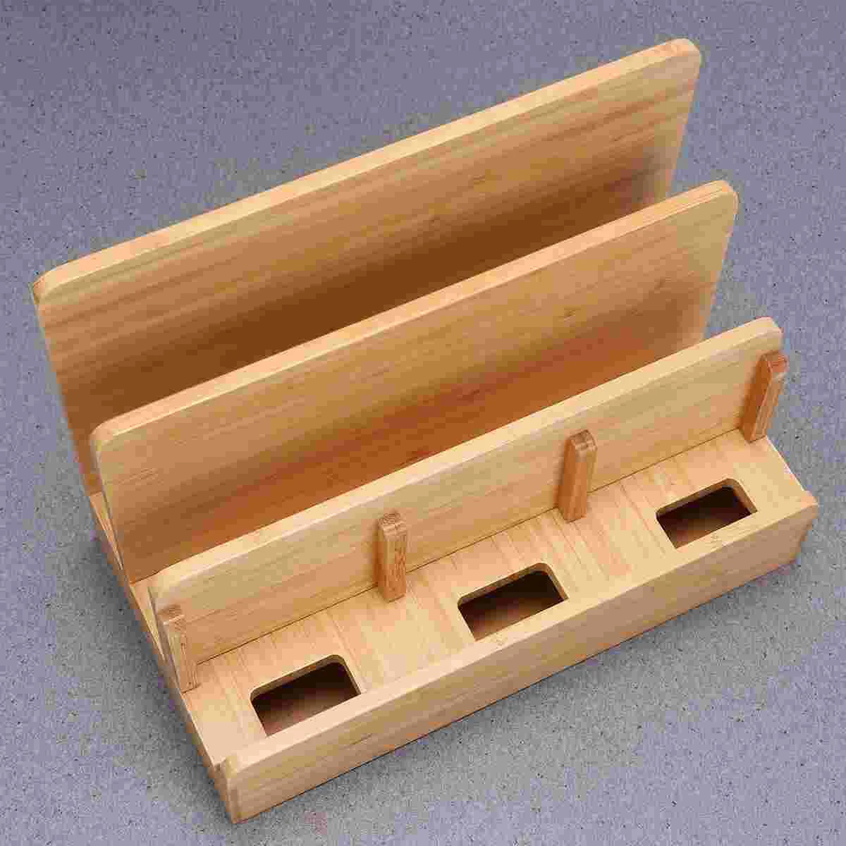 

Wooden Stand for Mobile Tablet Cellphone Holder Accessories Charging Socket Eco Friendly Material Compatible USB