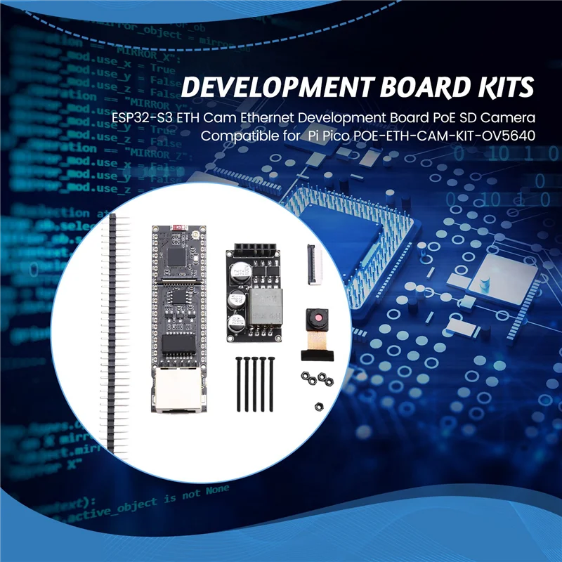 

Suitable ESP32-S3 ETH Cam Ethernet Development Board Poe SD Camera Compatible For Raspberry Pi Pico POE-ETH-CAM-KIT-OV5640