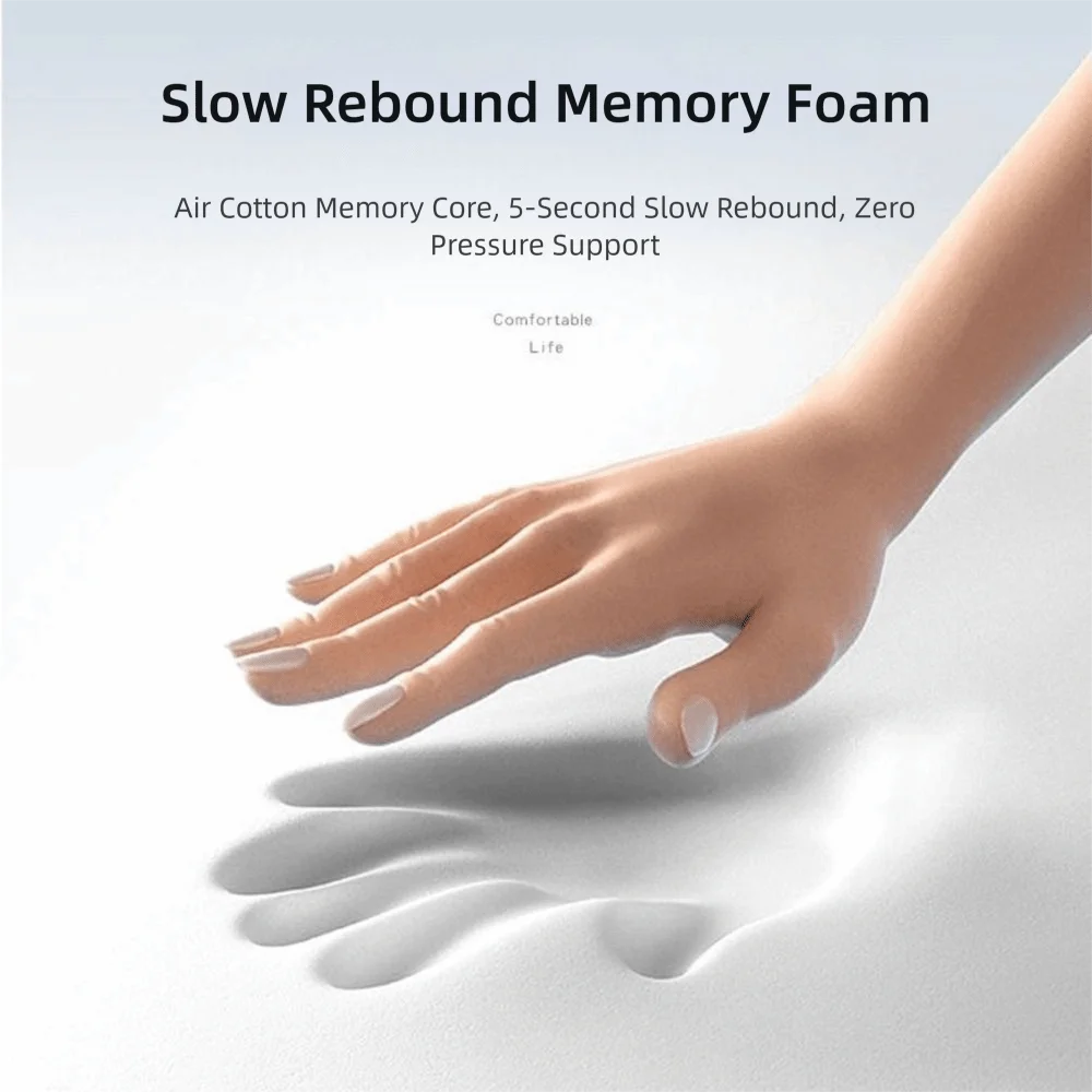 Memory Foam Electric Cervical Massager Traction Relax Sleeping Hot Compress Vibration Cervical Pillow Neck Guard Pillow