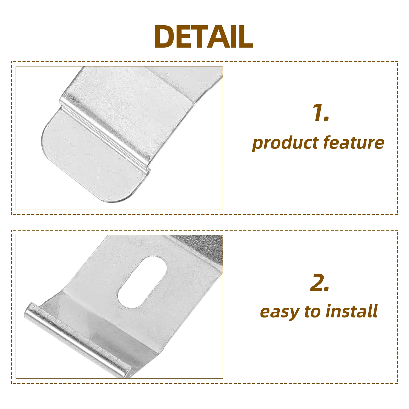 3 Pcs Blinds Accessories Louver Curtain Fixing Bracket Brackets Fixation Drapes Metal Installation Code Valance Clips for