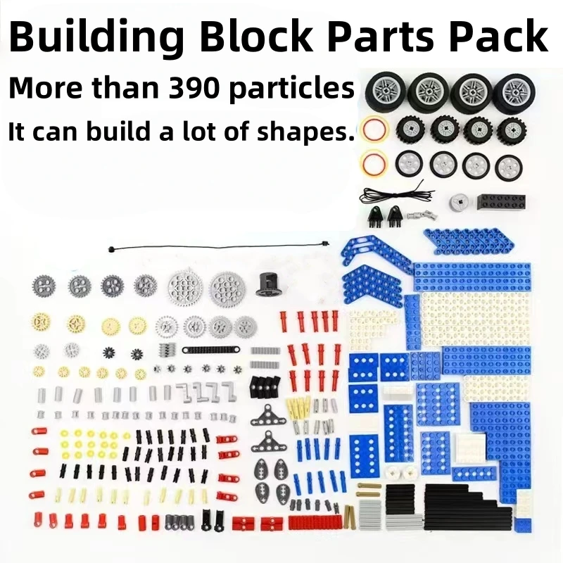 

Hand-stitched granular building blocks toy - a variety of building blocks model can be assembled, with manual assembly instructi